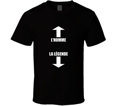 L'homme La Legende Funny Joke Vintage Retro Style  Vintage Retro Style T-shirt