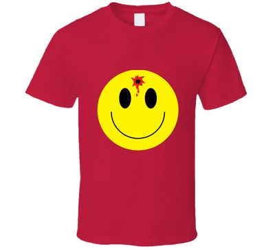 Happy Face Hole In The Head Vintage Retro Style T-shirt