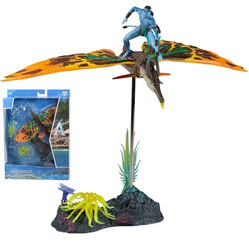 Avatar: Way of Water World of Pandora Deluxe Jake Sully and Skimwing 2 Pack Action Figure