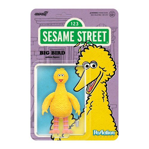 Sesame Street Big Bird 3 3/4 Inch ReAction Figure