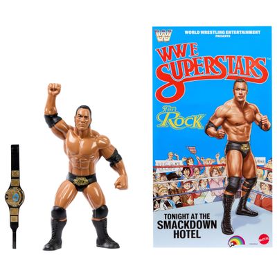 WWE Superstar Mattel LJN The Rock Blue Card Action Figures