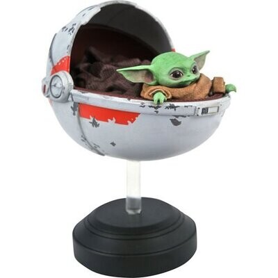 Statue Star Wars Le Mandalorian L'enfant Grogu Dans Son Berceau Volant Échelle 1/6 Édition Limitée