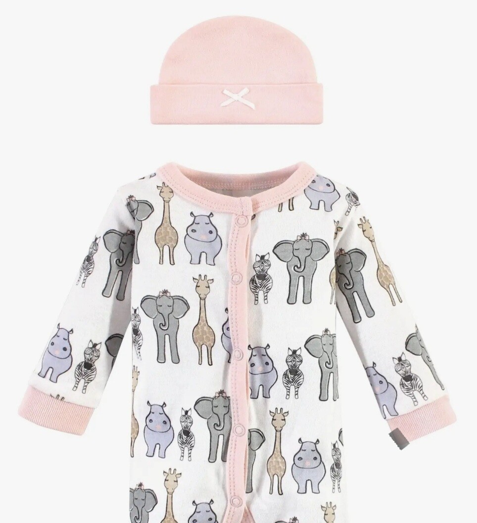 Premie Elephant print for Girls
 2pc Sleep &amp; Play