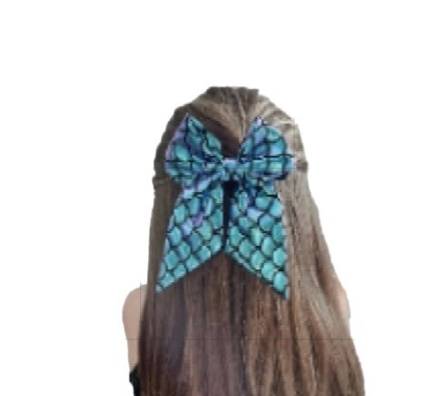Hair Bow (large) On Clip
Mermaid