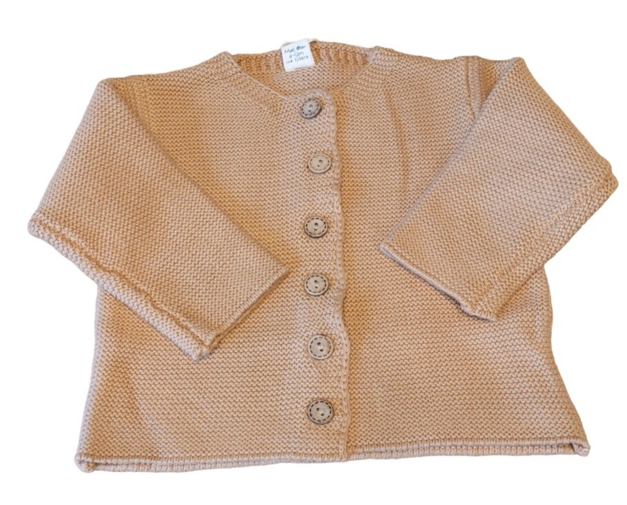  Knit Sweater Cardigan Top buttoned dressy coat - Gender Neutral Fawn