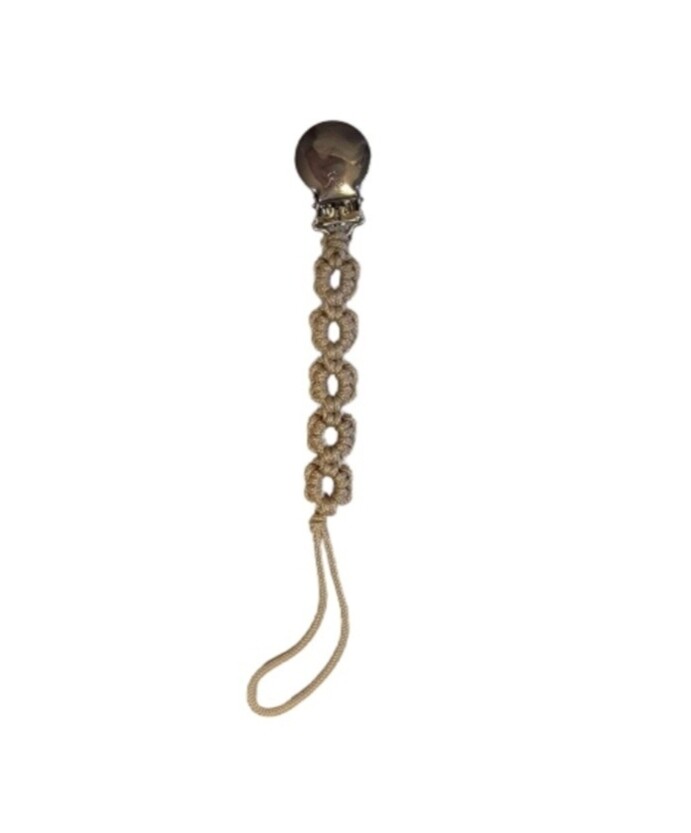 Cutie Clips  Natural Macrame