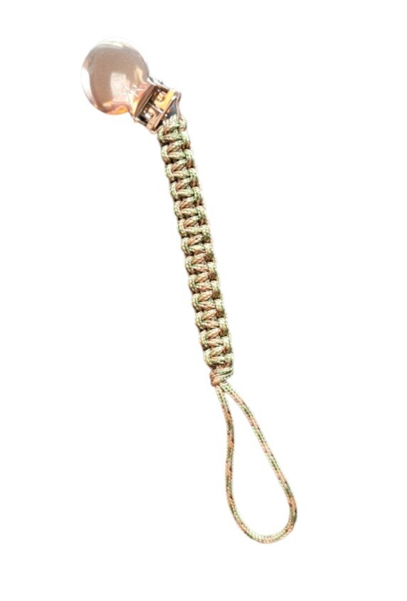 Cutie Clips Green Macrame Braid