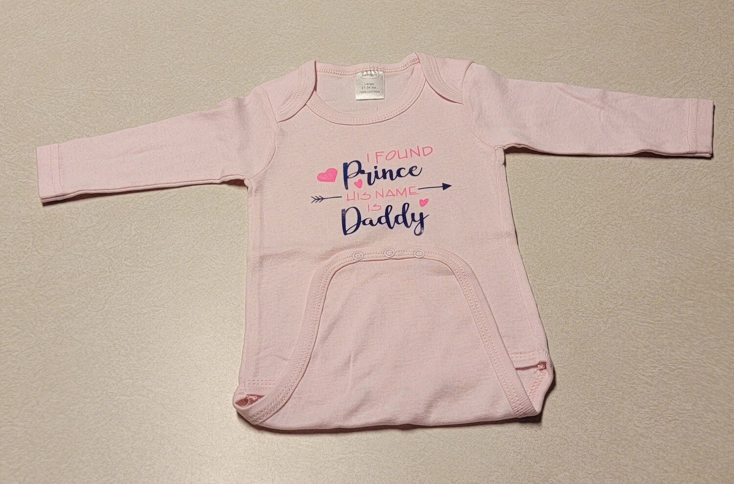 Pastel Pink, &quot; I found My Prince..&quot;
18-24 Months