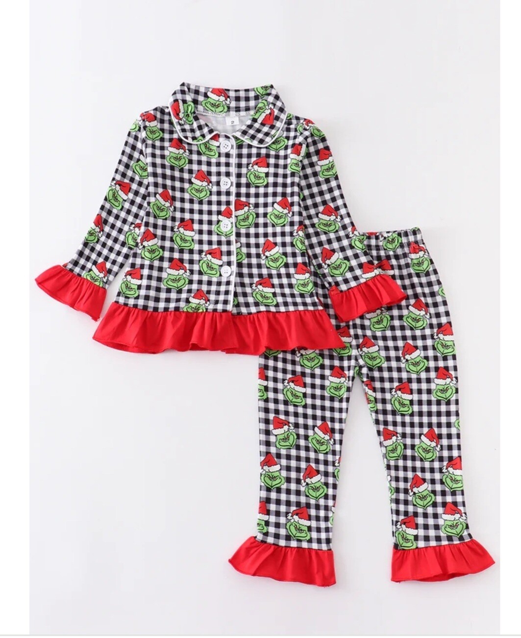 Grinch  2 piece pajama set