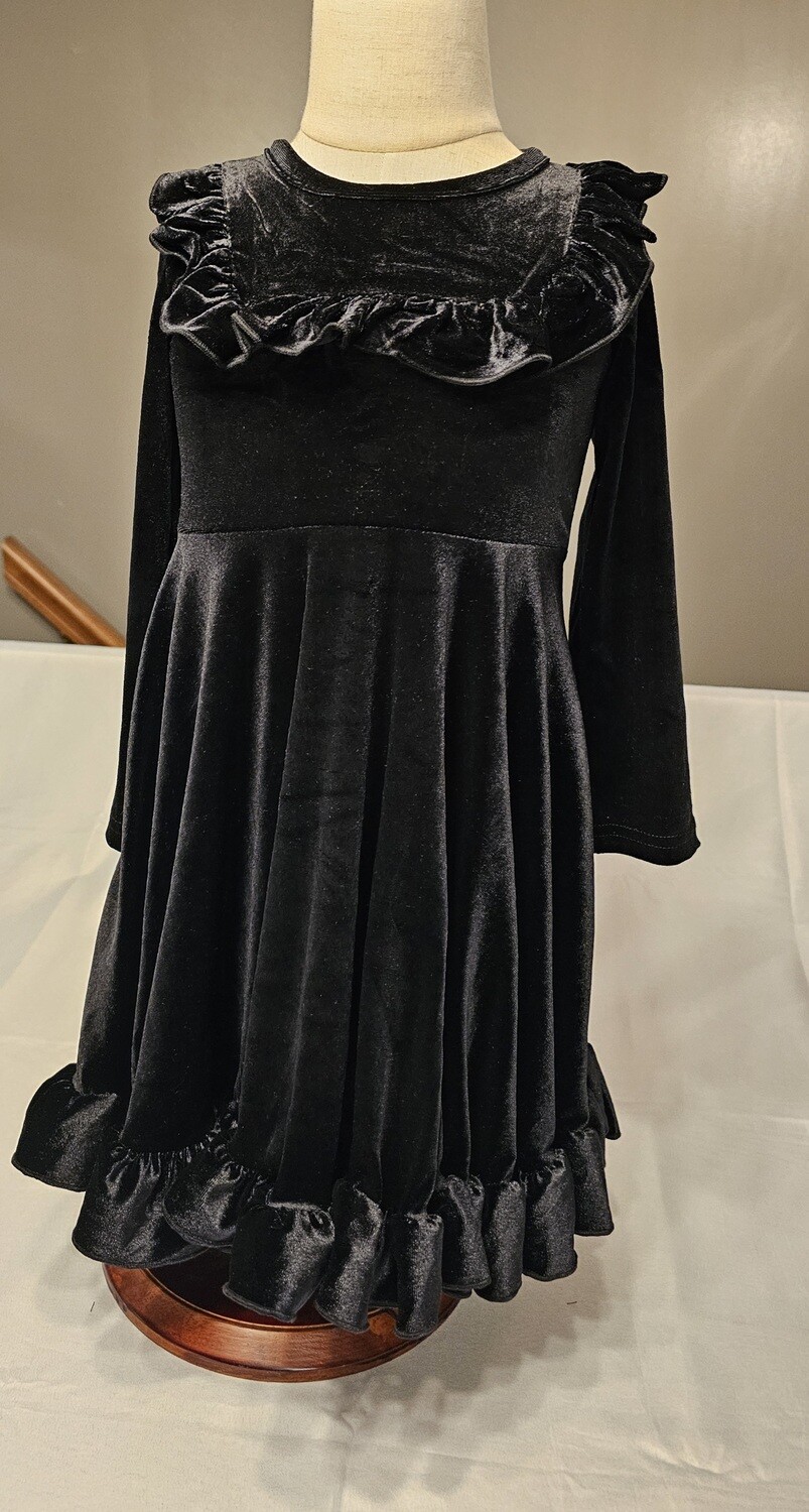 Velvet Christmas/Special Occasions Dress/Black
