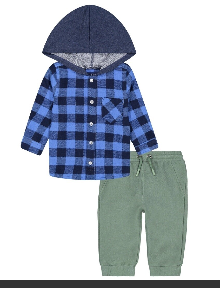 Button Up Hoodie/Jogger Set