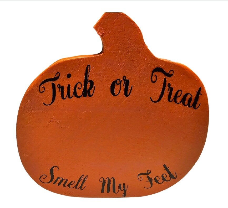 Painted Wooden Memory Pumpkin (small or large)