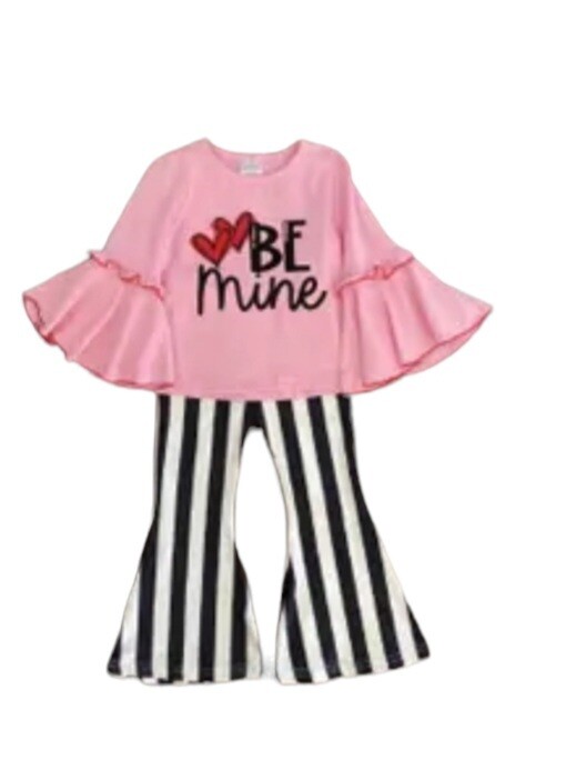Be Mine Valentine&#39;s Day Bell Bottoms Set