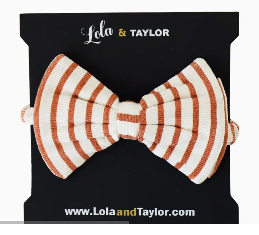 Large Bow
Terracotta Stripe