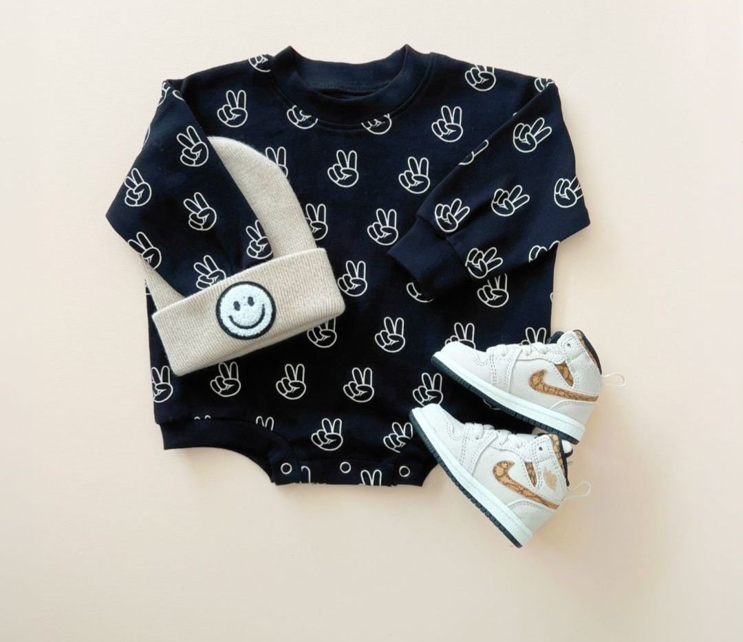 Good Vibes Bubble Romper 
Lucky Panda Kids