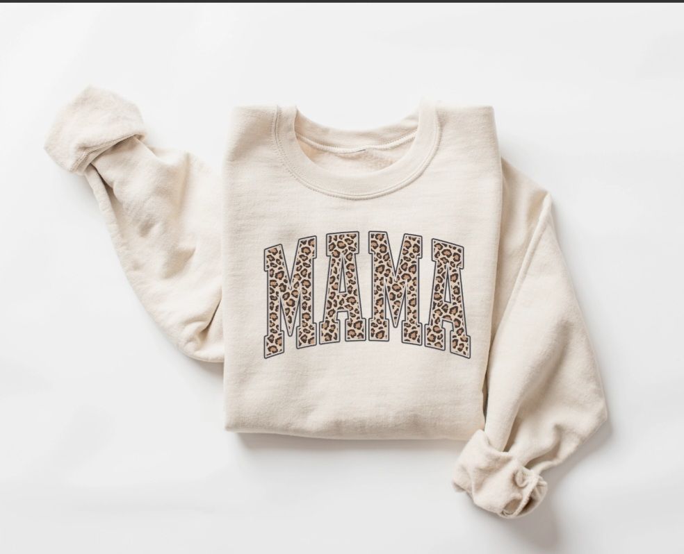 Leopard &quot;Momma&quot; Sweatshirt