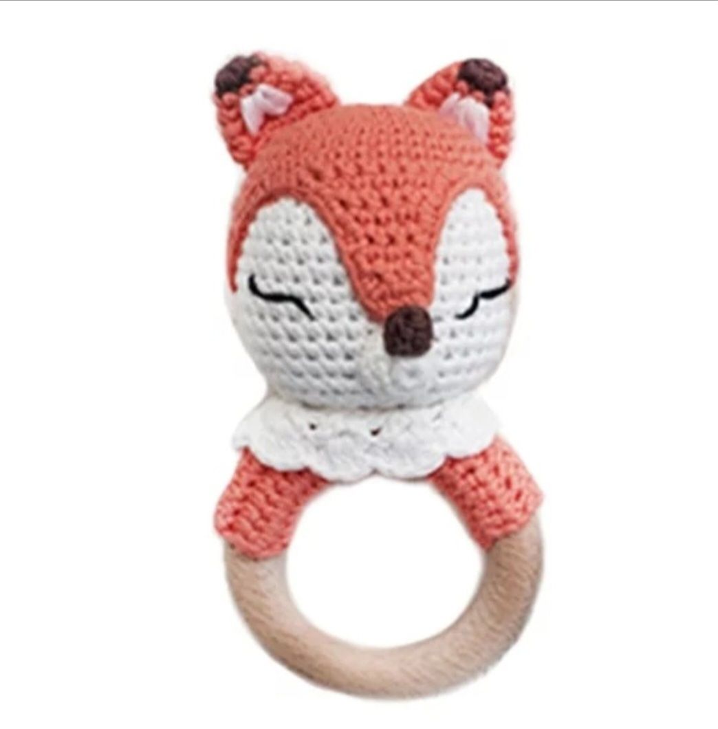 Crochet Rattle Woodland Fox