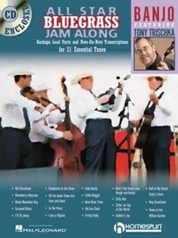 All Star Bluegrass Jam Along - Banjo - Taught by Tony Trischka - Backups, Lead Parts and Note-for-Note Transcriptions for 21 Essential Tunes