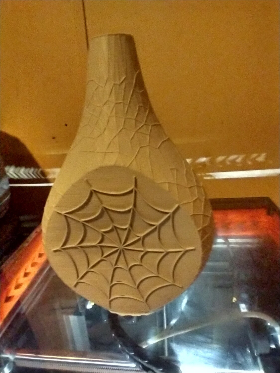 Spider web vase