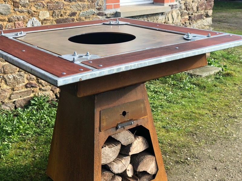 Contour en bois avec structure acier - Breizhero 