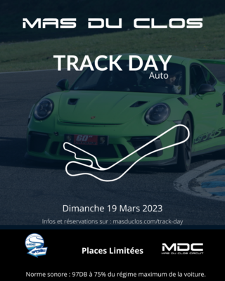 Track Day Dimanche 19 Mars 2023