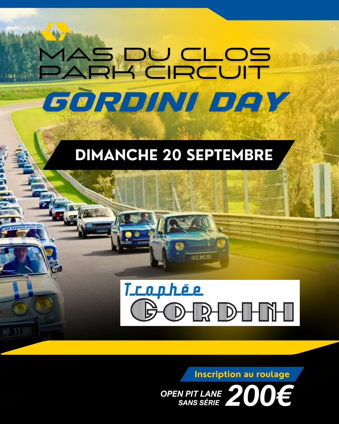 TROPHÉE GORDINI AU MAS DU CLOS : Dimanche 20 Septembre 2026