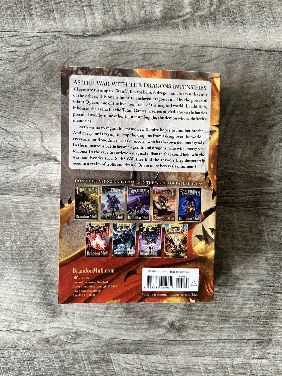 Mull, Brandon- Dragonwatch Champion of the Titan Games