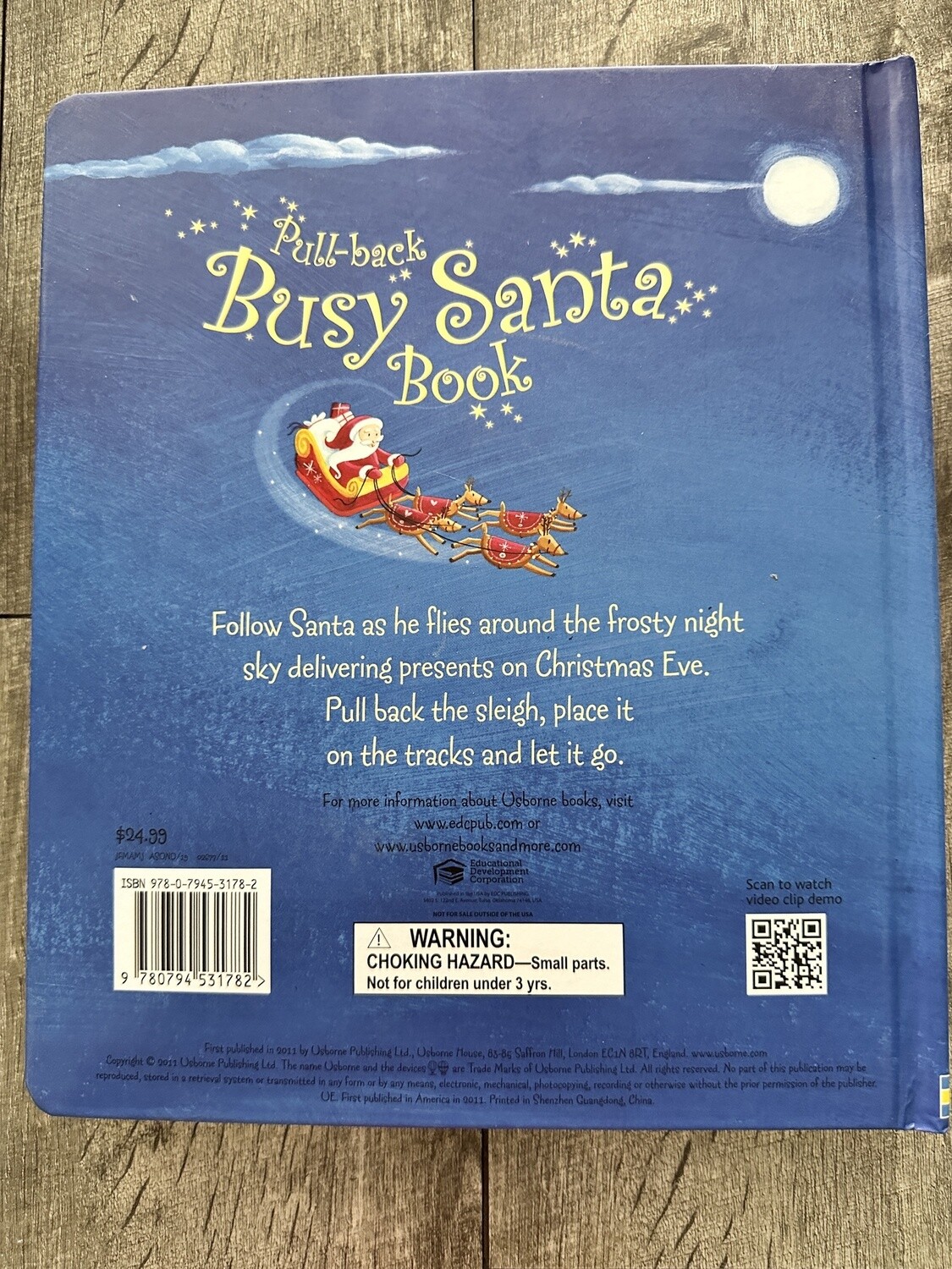 Pull-back Busy Santa Book
