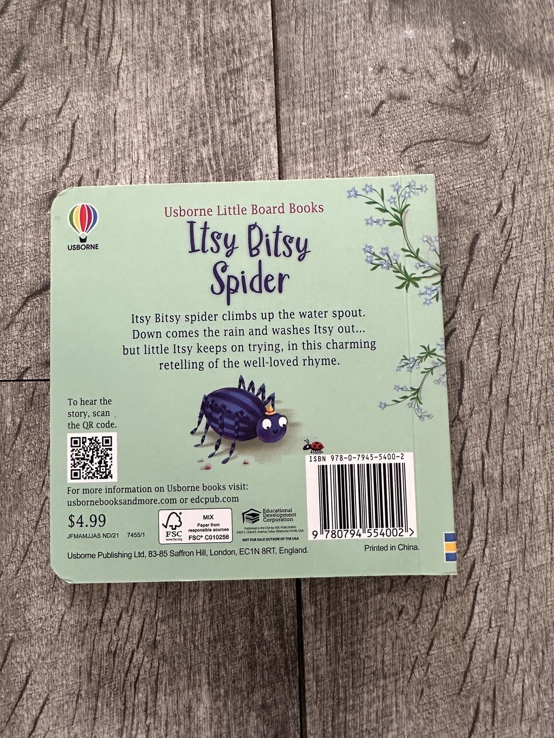 Punter, Russell-Itsy, Bitsy Spider