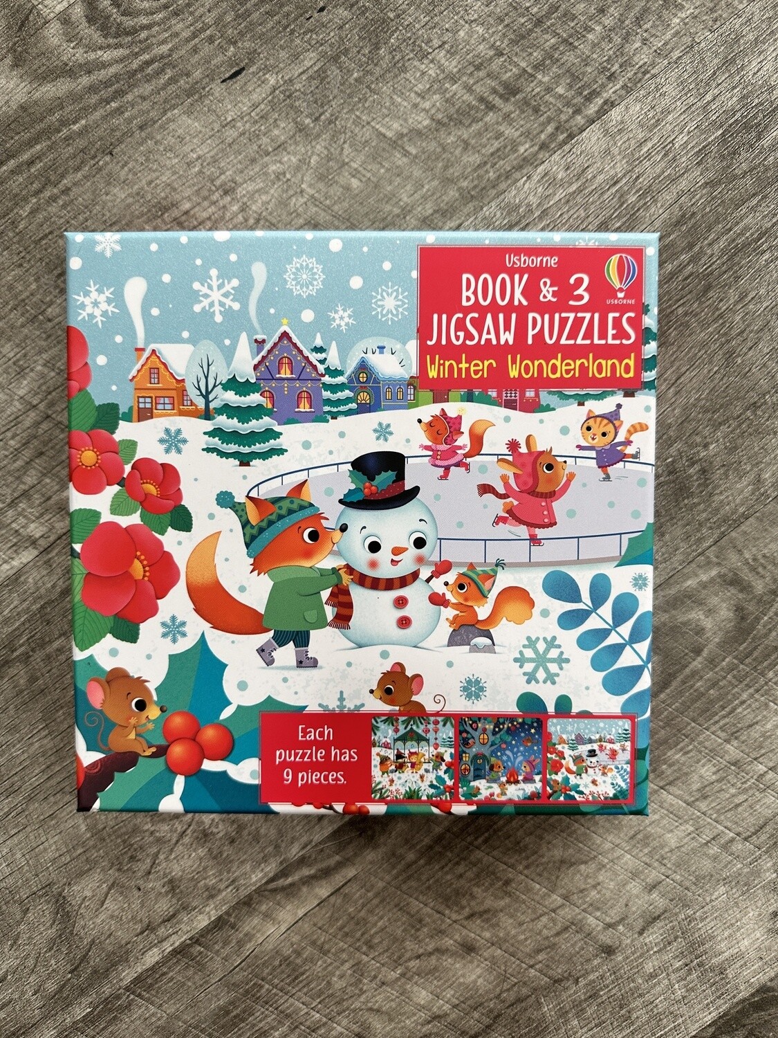 Book and Jigsaw Puzzle Winter Wonderland