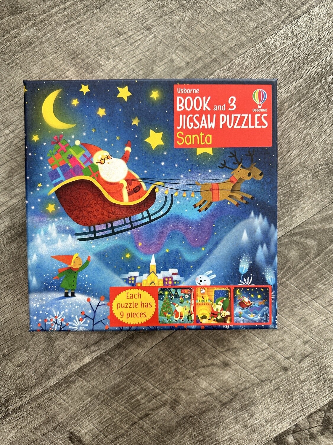 Book and Jigsaw Puzzle Santa