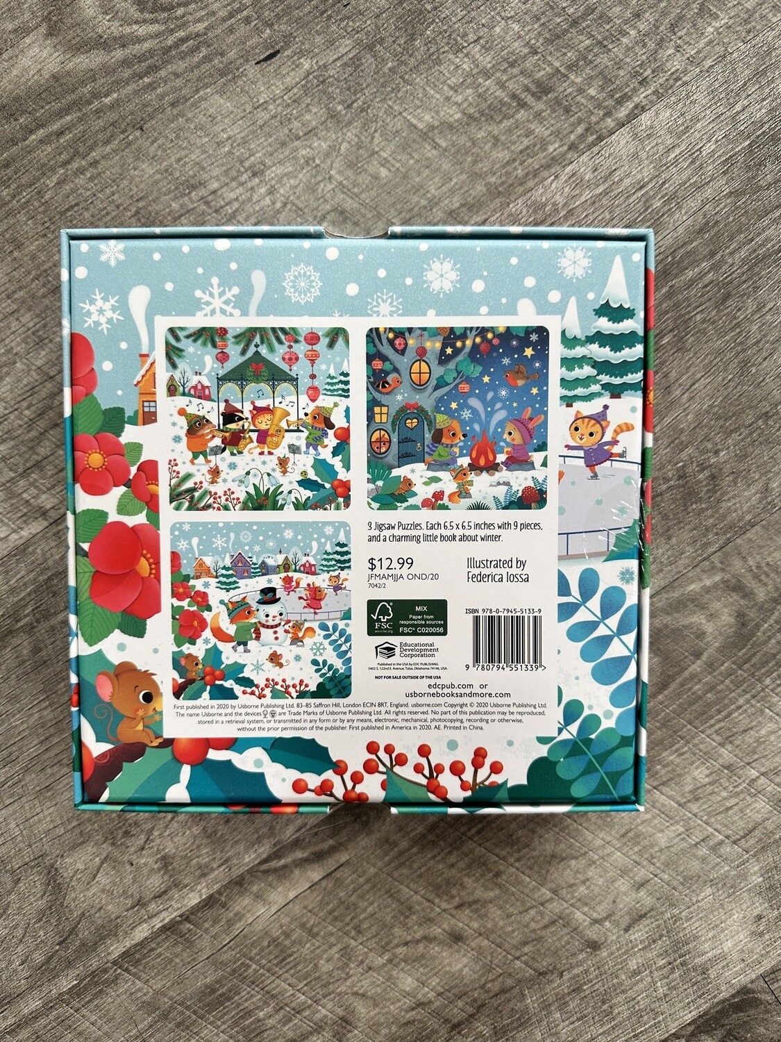 Book and Jigsaw Puzzle Winter Wonderland