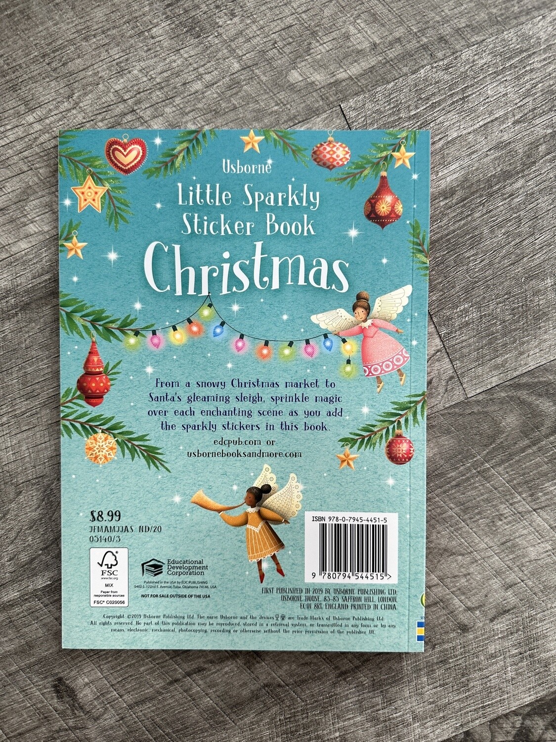 Little Sparkly Sticker Book Christmas