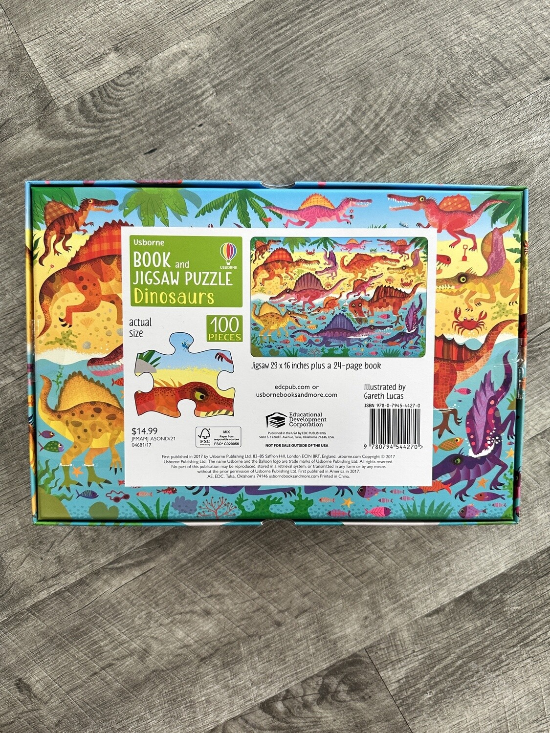 Book and Jigsaw Puzzle Dinosaurs