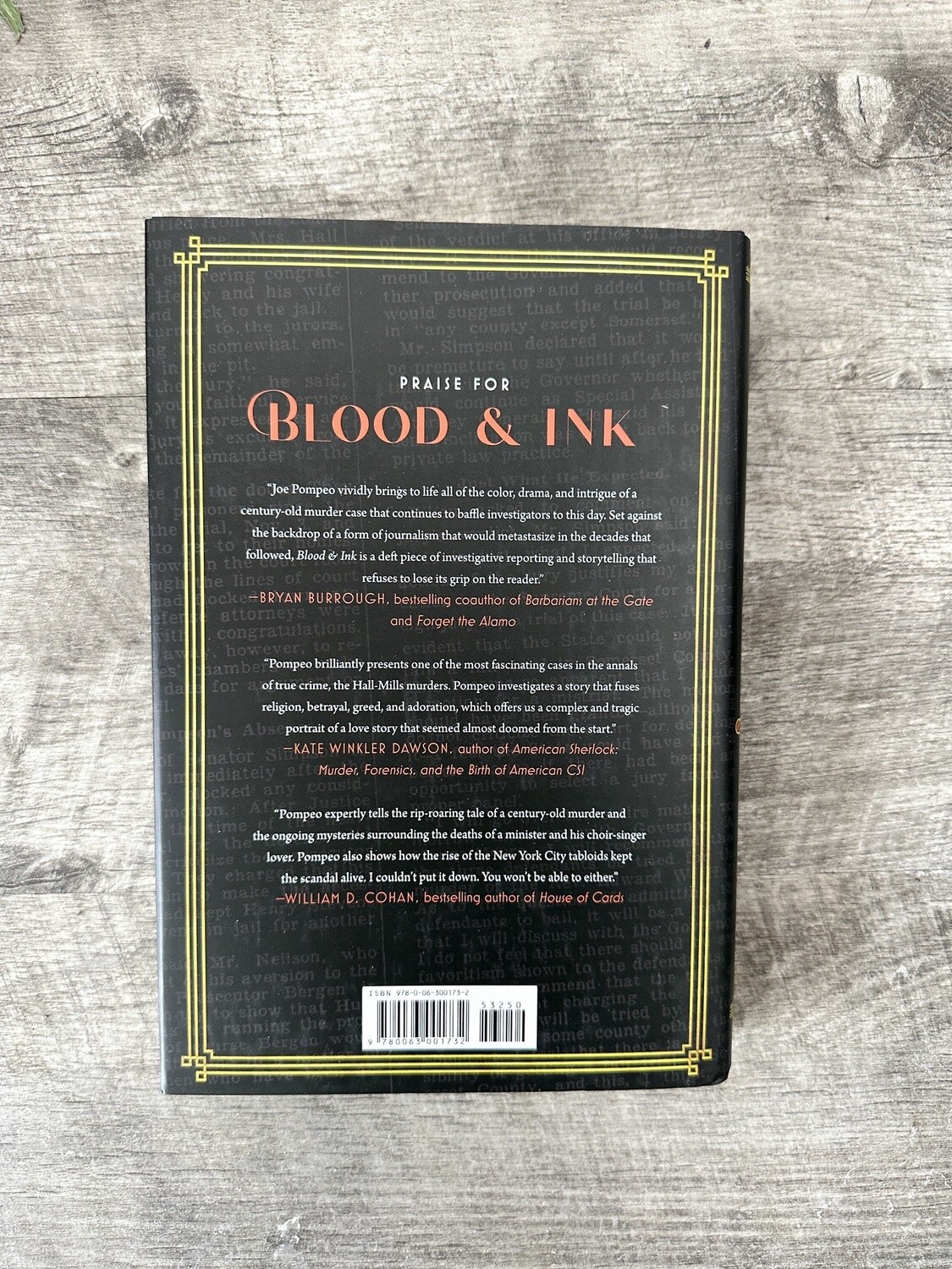 Pompeo, Joe-Blood and Ink