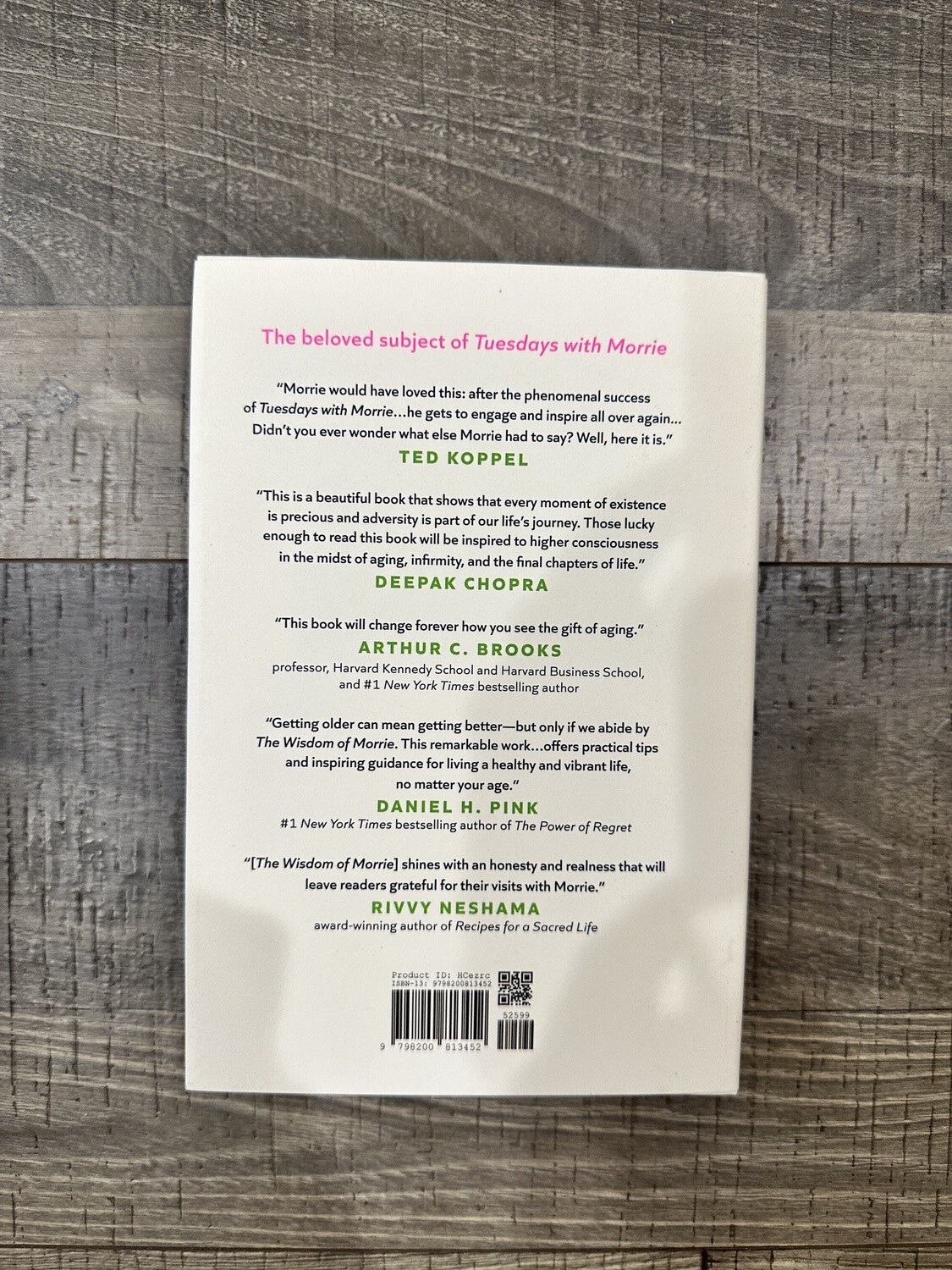Schwartz, Morrie-The Wisdom of Morrie