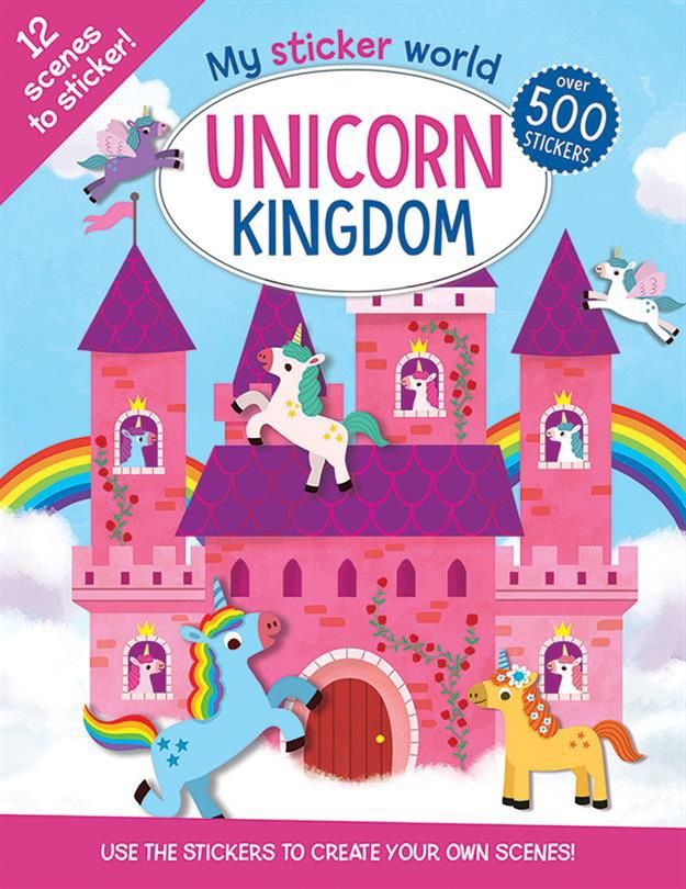 Sticker Books, Book Type: Unicorn Kingdom