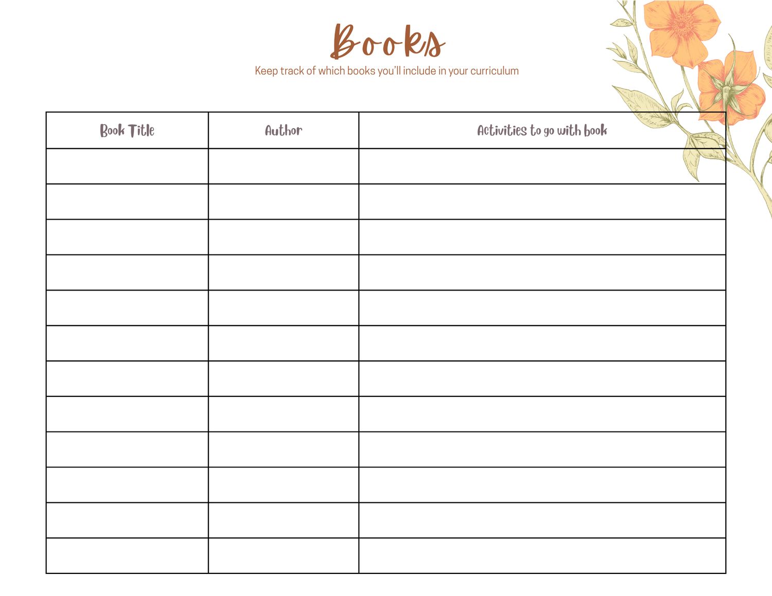 Homeschool Planner
