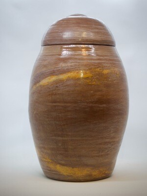 Dunkelrote Natururne poliert,  XL