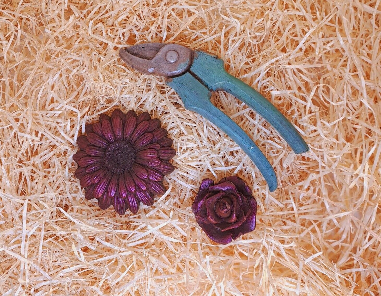 Coffret fleurs et sécateur