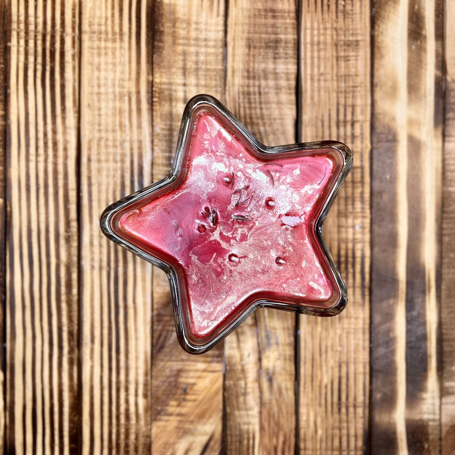 BLOOD ORANGE CHAMPAGNE CHRISTMAS STAR CANDLE