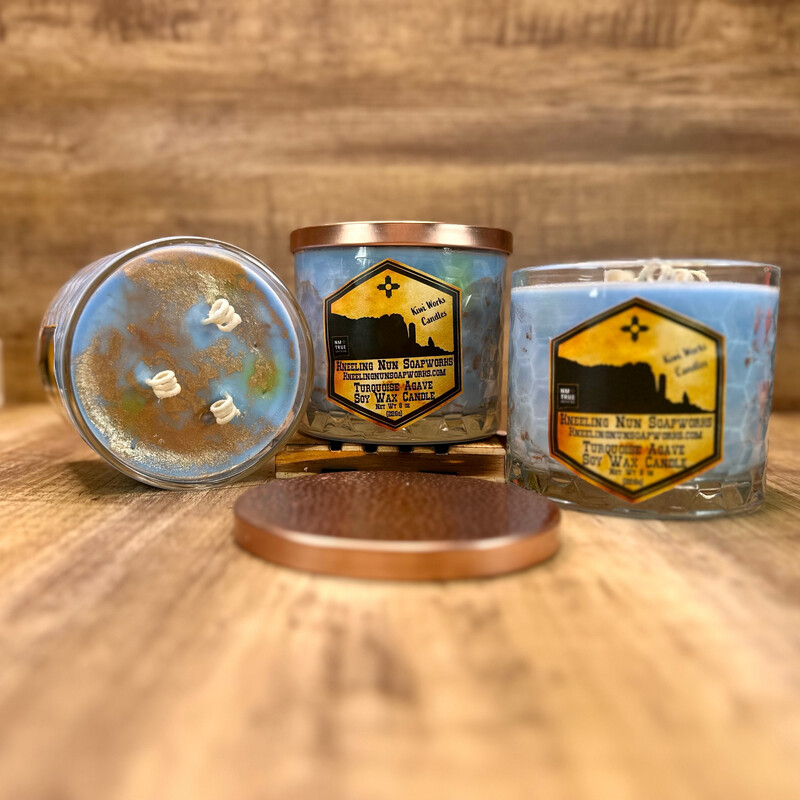 TURQUOISE AGAVE CANDLE (8 OZ)