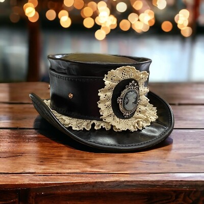 LEATHER TOP HAT