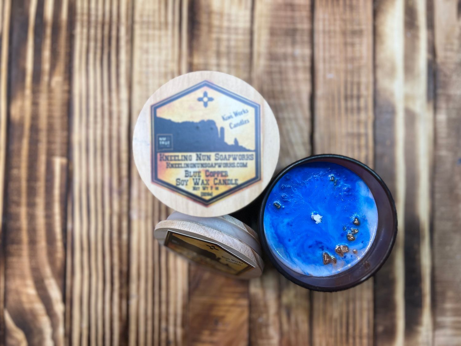 BLUE COPPER CANDLE