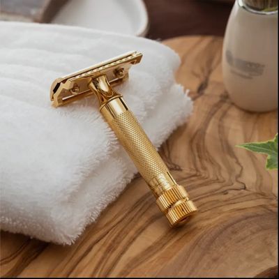 MERKUR DOUBLE EDGE SAFETY RAZOR EXTRA THICK (GOLD)