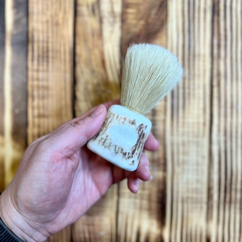 ELK ANTLER SHAVING BRUSH