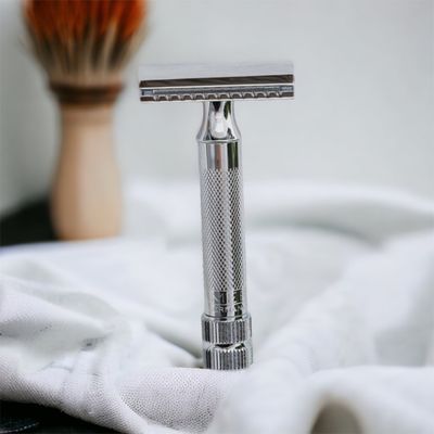 MERKUR DOUBLE EDGE SAFETY RAZOR EXTRA THICK H (CHROME)