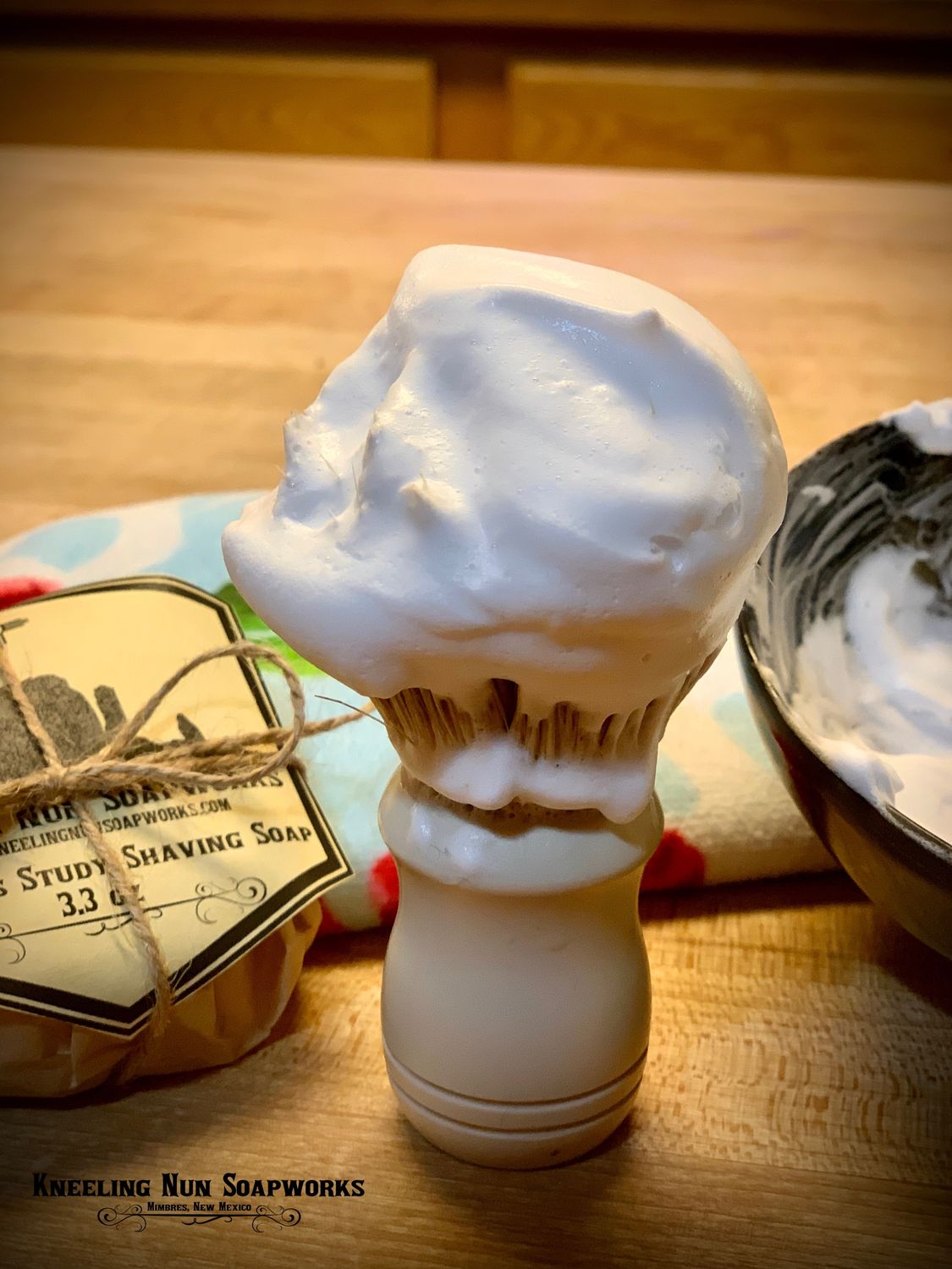 TURQUOISE AGAVE SHAVING SOAP