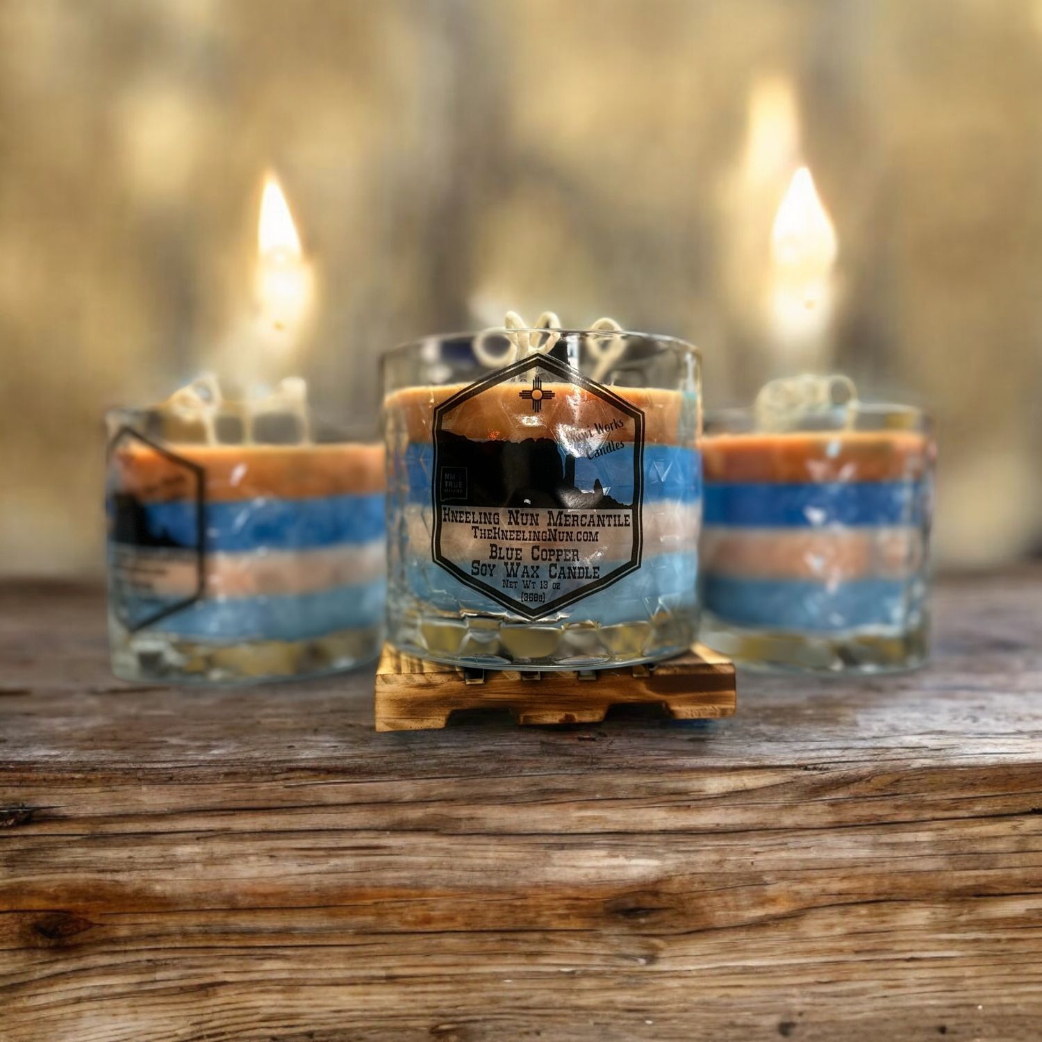 BLUE COPPER CANDLE