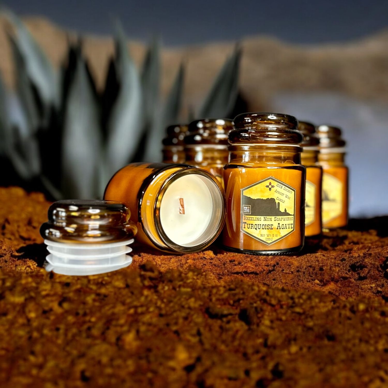 TURQUOISE AGAVE APOTHECARY CANDLE